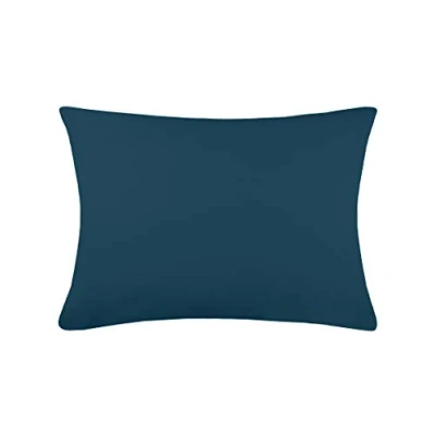 Afbeelding van LOVELY CASA Kussensloop tas model Cottage petrol 50 x 70 cm 100% katoen