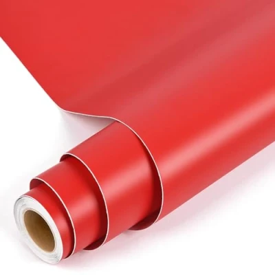 Afbeelding van Prime vinyl zelfklevende vinylfolie plotter 30 cm x 305 mat rood permanente plotterfolie rollen achterkant voor Silhouette Cameo, meeste snijmachines