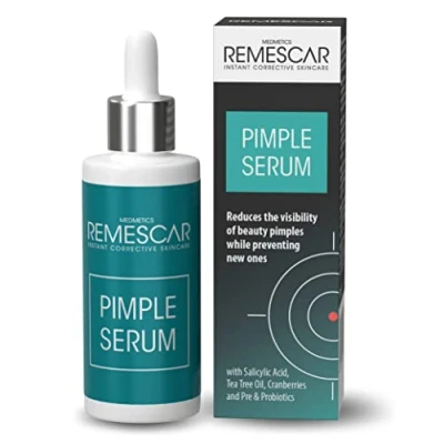 Afbeelding van Remescar Puistje Serum 30ml Verminder de zichtbaarheid van schoonheidspuistjes en voorkom nieuwe Salicylzuur, Tea Tree Oil Cranberries