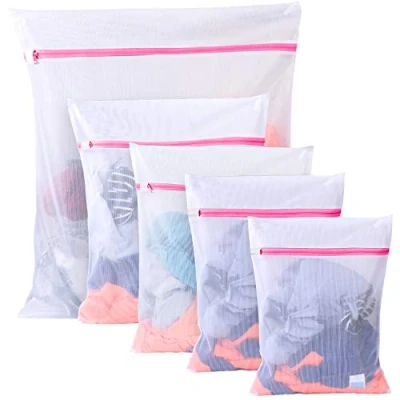 Afbeelding van Boxlegend wasnet voor wasmachine set van 5 waszak met ritssluiting beha, reizen, schoenen, koffer, sokken, ondergoed, babykleding