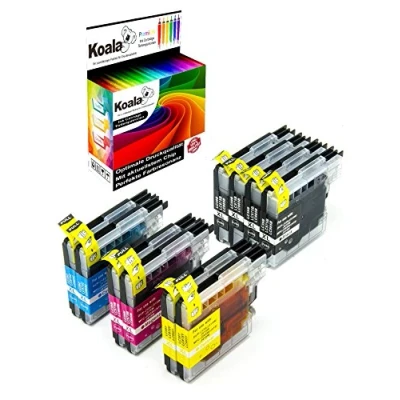 Afbeelding van Koala Compatibele inktpatronen voor Brother LC985 LC980 LC1100 DCP 145C 195C 165C MFC 250C 490CW 5490CN 5890CN 6490CW (4 zwart, 2 cyaan, magenta, geel)