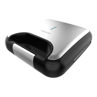Afbeelding van Cecotec Tosti ijzer Rock&#039;nToast Classic +. 800 W, 2 Sandwiches met Roestvrijstalen Afwerking, Driehoekige Platen Antiaanbaklaag, PFOA vrij, Koude Handgreep
