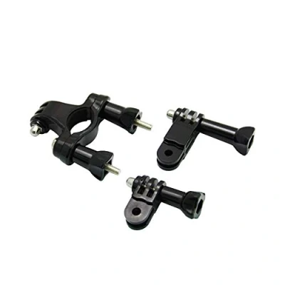 Afbeelding van Goliton® Motorfiets Sport Stuur Zadelpen Pole Mount Met 3 Manier Pivot Arm voor Gopro Hero4/3+/3/2/1 Max 4cm Diameter Zwart