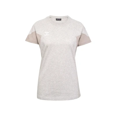 Afbeelding van Hummel Tshirt print, Dames, Maat: 2XL, Light grey melange