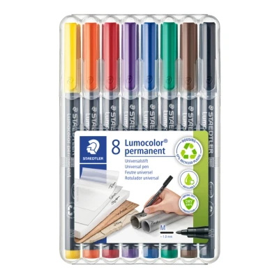 Afbeelding van Lumocolor M permanent Box 8 st