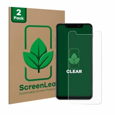 Afbeelding van ScreenLeaf Screenprotector voor LG G8s ThinQ Duurzame schermbescherming Folie Beschermfolie transparant (2 Stuks)