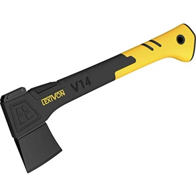 Afbeelding van LEXIVON V14 Camping Hatchet, 14 Inch Axe Ergonomic TPR Grip, Lightweight Fiber glass Composite Handle Protective Carrying Sheath Included (LX V14)
