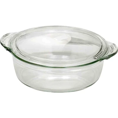 Afbeelding van Simax Kom met deksel van transparant glas, 26,8 x 9,3 cm