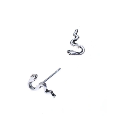 Afbeelding van Oorbellen dames Oorstekers Zilveren oorstekers, slang WeLoveSilver