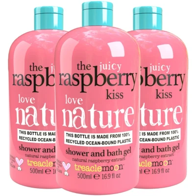 Afbeelding van 3x Treaclemoon Bad en Douchegel The Raspberry Kiss 500 ml