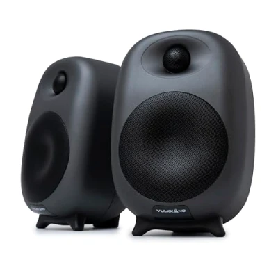 Afbeelding van VULKKANO D4 PC luidsprekers met 10,2 cm (4 inch), vermogen 80 W, Bluetooth, USB A, RCA, Aux, optiek, Sub Out, afstandsbediening, computerluidsprekers elegant design