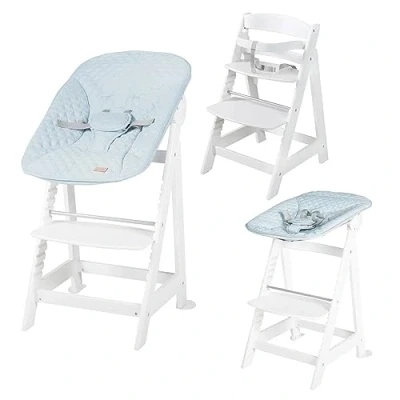 Afbeelding van roba Kinderstoel Born Up wit Set 2 in 1 incl. Newborn Style turquoise