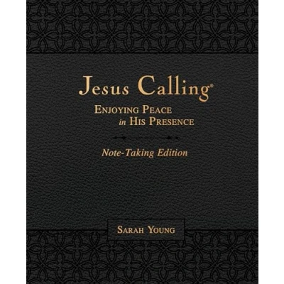 Afbeelding van Jesus Calling Note Taking Edition, Leathersoft, Black, with Full Scriptures: Enjoying Peace in His Presence