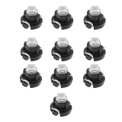 Afbeelding van Create idea 10 STKS T3 8mm Kegel LED Lamp 1LED SMD1210 Chip 10LM Extreem Helder voor Auto Dashboard Instrument Leesmeter Panel Licht 12 V 6000 K Wit