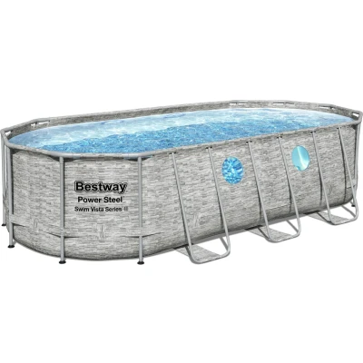 Afbeelding van Bestway Zwembad Power Steel Set Ovaal Rotan 549 x 274 122 cm