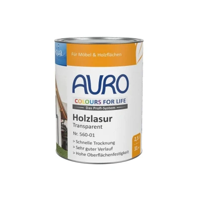 Afbeelding van Auro Transparante Houtbeits 2,5L Kleurloos 01
