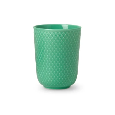 Afbeelding van Lyngby Porcelain Rhombe Color beker 33cl groen
