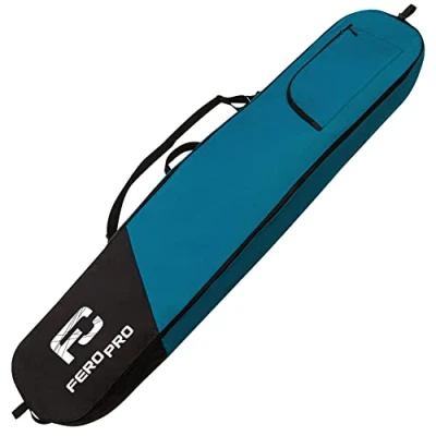 Afbeelding van Ferocity Premium snowboardtas, boardtas, afdekking, 170 cm, van waterdicht polyester met draagriem en schouderriem, donkerblauw, blauw, donkerblauw [051]