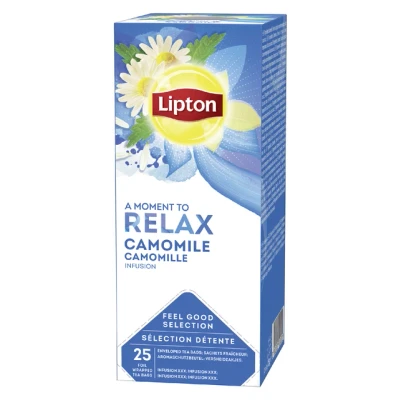Afbeelding van Lipton Relax Camille Thee doos 25 theezakjes