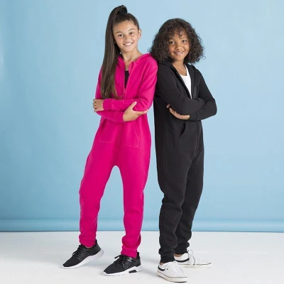 Afbeelding van Kids all in one onesie kinderen fuchsia 13 jaar