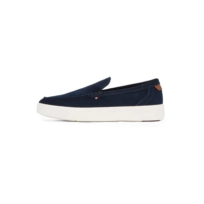 Afbeelding van Tommy Hilfiger heren Loafer van suède in de kleur Donkerblauw, maat: 43