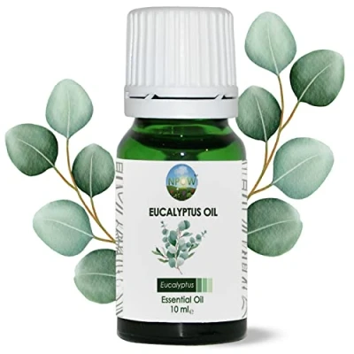 Afbeelding van NPOW Eucalyptus etherische oliën eucalyptusolie voor diffuser en sauna, massageolie eucalyptus, inhalatie, ontspanning, aromatherapie