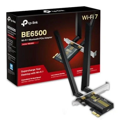 Afbeelding van TP Link Archer TBE400E PCIe WiFi kaart, BE6500Mbps, 7, Bluetooth 5.4 WPA3, MU MIMO, OFDMA, WLAN pc, ondersteunt Windows 11