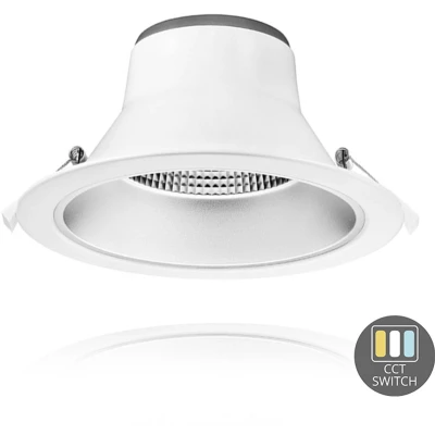 Afbeelding van CCT LED downlighter wit reflector 15W Tri White dimbaar LED2509