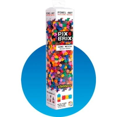 Afbeelding van Cefa Toys PIX Brix Pixel, Art Set 1500 stuks, verschillende kleuren, middelgroot, klein