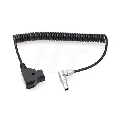 Afbeelding van HangTon V mount D tap Rechte Hoek 4 Pin Voeding Gerolde Kabel voor Zacuto Kameleon EVF