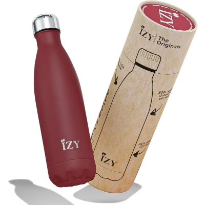 Afbeelding van Thermosfles IZY Poedercoat Rood 500 ml