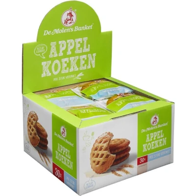 Afbeelding van De Molen Appelkoek, Individueel Verpakt, 50 G Koekjes