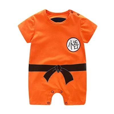 Afbeelding van Sxkayxr Cartoon Pasgeboren Baby Jongens Meisjes Romper Goku Geïnspireerd Outfit Jumpsuit Kleding, Oranje2, 3 6 maanden