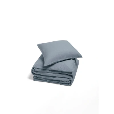Afbeelding van Dekbedovertrek Yumeko Dusk Blue Linnen 140 x 200 / 220 cm 1 Persoons