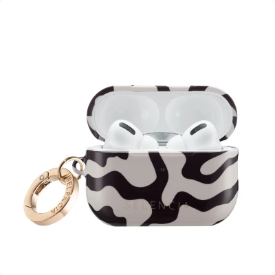 Afbeelding van Selencia Vivid Case Hoesje geschikt voor AirPods Pro 2 / (2022) Art Wave Black