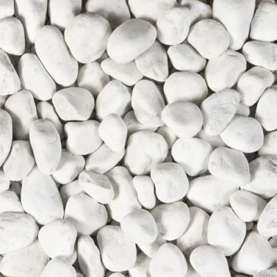 Afbeelding van 25 stuks! Carrara keitjes wit 40/60 mm 20 kg Gardenlux
