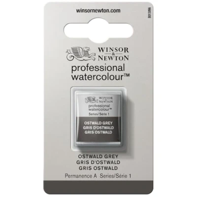 Afbeelding van Winsor &amp; Newton 0101428 Professional Watercolour Ostwald Grey, 1/2 nap aquarelverf, levendige kleuren in kunstenaarskwaliteit, hoge kleurglans en helderheid, lichtecht