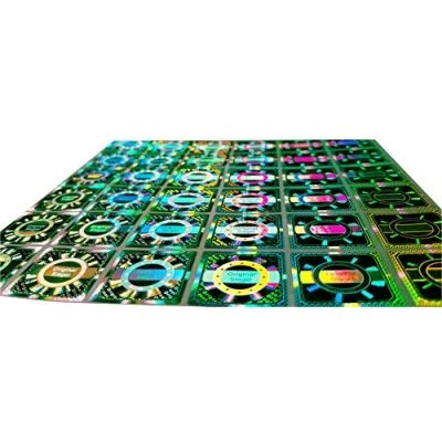 Afbeelding van 500 stuks 3D hologram originele zegel 25mm veiligheidszegel kwaliteitszegel garantiezegel etiketten veiligheidsetiketten, zelfklevend etiket, zelfklevende