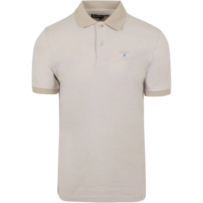 Afbeelding van Barbour Poloshirt Beige maat XXL heren met Modern fit Pasvorm Katoen Suitable Herenkleding
