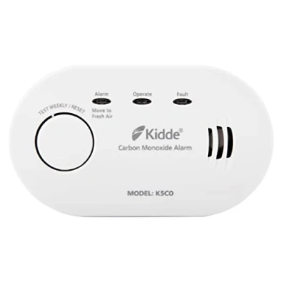 Afbeelding van Kidde 5CO koolmonoxidealarm, tien jaar levensduur van de alarmsensor, AA batterij aangedreven (vervangbaar)