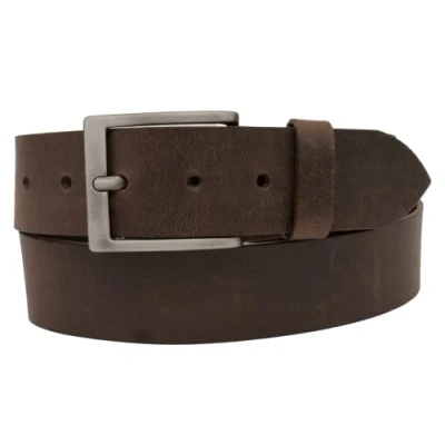 Afbeelding van AnnaMatoni Herenriem, leren riem, 4 cm breed, tijdloos design, riem voor heren, 100% echt leer, Made in Germany, gesp, nikkelvrij, Bruin 690, TW105