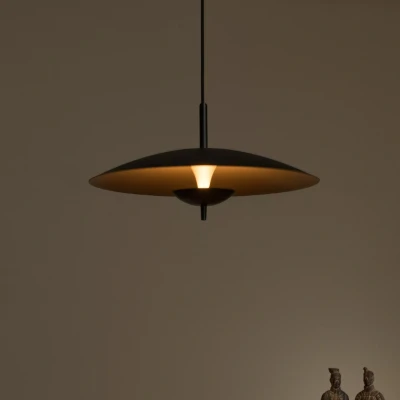 Afbeelding van Lucide VULCAN Hanglamp Ø 47 cm LED Dimb. 1x9W 3000K Zwart