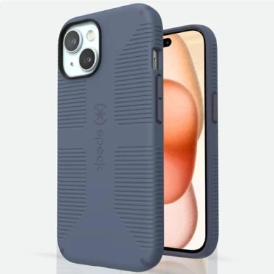 Afbeelding van Speck iPhone 15 Hoesje Gemaakt voor MagSafe, valbescherming Grip 14 en 13 krasbestendig, zacht aanvoelend, 6,1 inch telefoonhoesje CandyShell Mystery