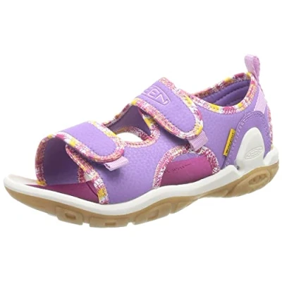 Afbeelding van KEEN Knotch Creek Open Toe Sandalen voor kinderen, uniseks, Engelse Lavender Festival Fuchsia, 24 EU