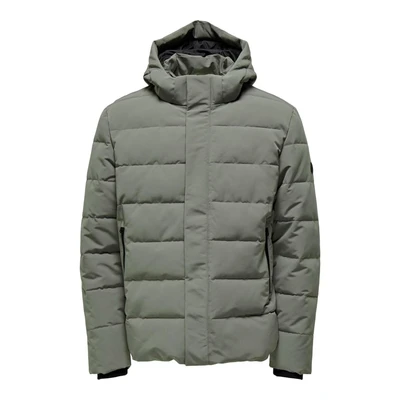 Afbeelding van ONLY &amp; SONS ONSCAYSON Puffa OTW gewatteerde jas voor heren, Castor Gray, M, M