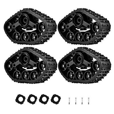 Afbeelding van RC Lkw Reifen, 4 St¨¹cke Spur Rad Reifen Crawler Zubeh?r Teile f¨¹r WPL 1/16 Military Truck