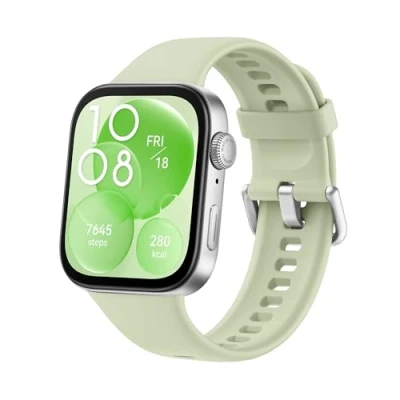 Afbeelding van HUAWEI WATCH FIT 3, 1,8 inch AMOLED display, ultraslank ontwerp, Bluetooth bellen, 10 dagen batterijduur, compatibel met iOS en Android, uitgebreid gezondheids fitnessbeheer, GPS, groen