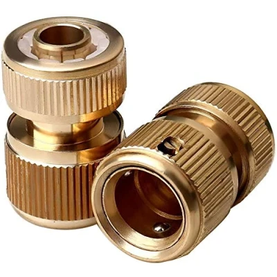 Afbeelding van N/C messing slangaansluiting slangeinde snelle connector voor 1/2 inch (21mm) Graden slang pijp Garden Uitbreidbare Stretch Fittings Tap Adapter Connectors