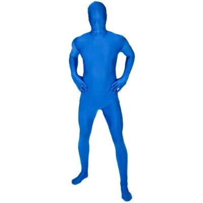 Afbeelding van Blauwe M Suit second skin outfit voor volwassenen Verkleedkleding 180 cm