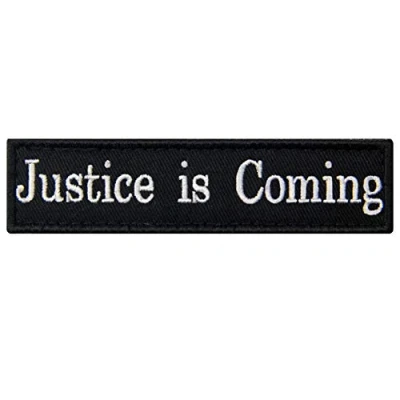 Afbeelding van Tactische grappige film Biker morele patch geborduurd Applique sluiting haak &amp; lus embleem Justice is Coming